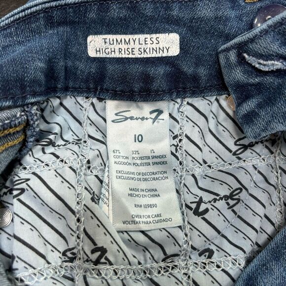 Seven7 Highrise Tummyless Skinny jeans woman’s size‎ 10 - Picture 3 of 9